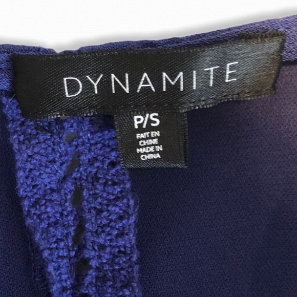 ⭐️ 2 for $30 ⭐️ Dynamite Blue Peplum Blouse - Picture 3 of 3